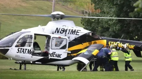A group of officers wounded in the state of Pennsylvania, three of whom in critical health status
